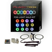 Flashtech LED RGB višebojni halo prsten za maglu lampica za Ford F- Super dužnost 01- sa V. Fusion Color Promjena IR daljinskog upravljača