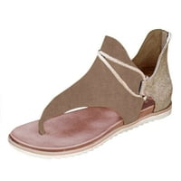 Žene Ljetne cipele za cipele sa kopčom sa patentnim sandalama Stanovi Lady Casual Beach Sandals