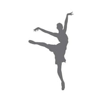 Baletna plesačica Balerina naljepnica naljepnica Die Cut - samoljepljivi vinil - Vremenska zaštitna - izrađena u SAD - Mnogo boja i veličina - plesna plesača Art od V2