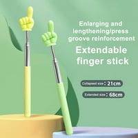 Bluelani Produženi štap za uvlačenje prsta u povučenim teleskopskim učionicama pokazivača Stick Stick mini ručni prezentacijski pokazivač za prezentaciju