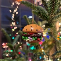 Drvo sagovornici hamburger hrana za božićne ukrašavanje ukrasa