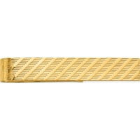 14k žuti zlatni muški teksturirani kravata napravljena u Sjedinjenim Državama MC149
