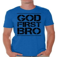 Newkward Styles Bog Prva majica za muškarce Christian Muške košulje Kršćanska odjeća za muškarce Isus