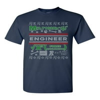 Inženjer matematike matematike Ružna božićna smiješna humora DT odrasla majica za odrasle Tee