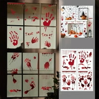 Ghostss festival Krvna ruksa Ispisuje krvne otiske naljepnice za ukrašavanje prozora Horror Halloween