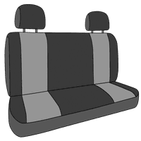 Caltend Stražnji čvrsti klupi Fau kožne poklopce sjedala za 2012 - Toyota Yaris - TY495-03L Umetanje drvenog uglja i ukrašavanje