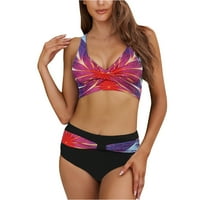 Ženski seksi bikini Split dvodijelni kupaći kostimi sa plažama sa kupaćim kostimu kupaćim kostima