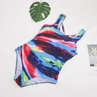 Wofedyo bikini setovi za žene Ženska modna konzervativna gradijentna pruga Veliki odjeća za plažu Bikini