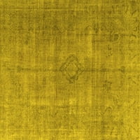 Ahgly Company Zatvoreni pravokutnik perzijske žute tradicionalne prostirke, 5 '7'