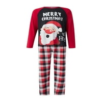 Porodični božićni pidžami Podudarni setovi Xmas podudaranje PJS za odrasle za djecu za odmor Xmas Porodični set za spavanje