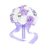 Roses Pearl djeveruša vjenčani buket Bridal umjetni svileni cvjetovi