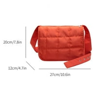 Cocopeants Fashion Dame Crossbody torbe Quilted pamučna ramena torba Rhombus uzorak Podesivi kaiš za putovanja Kupovina Ženska torbica