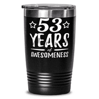 Godine Awesomeness 20oz nehrđajućeg tumblera MUG FUNNY 53RD Rođendanski poklon ideja
