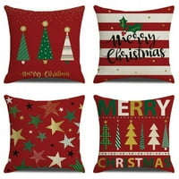 Božićni jastuk ukrasni jastuk za bacanje jastuk za odmor Rustikalni jastuk za kauč za kauč na kauču Kućini dekor Božićni ukrasi xmas cover cover