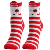 Kiplyki Cleariance Fall Čarape za žene Slatki božićni vintage tisak Deblji dugo čarapa udobna