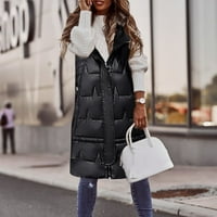 KPOPLK Women Winter Warm Puffer Jakne kaput Ženska modna jakna Puffer pamučni prsluk Vest bez rukava