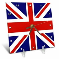 3Droza Union Jack Stara britanska mornarička zastava - Stolni sat, prema