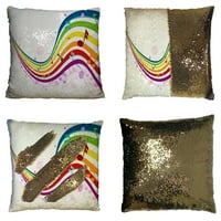 Glazbeni val Rainbow boje jastučni jastuk Kućni dekor jastuk