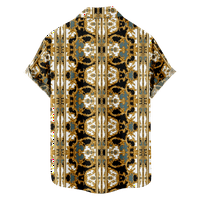 Fraigo muns and Boys Hawaiian majice kratki rukav modni luksuzni dizajn tiskane haljine Summer Aloha Beach majice za odmor, -8xl