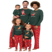 Porodična božićna pidžama Podudarni setovi Božićna obuća za spavanje roditelja-dijete PJS odijelo za