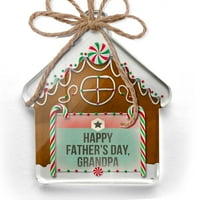 Ornament je tiskao jednostrani dan sretnog oca, Dan djeda Očev retro zvezdica Božić Neonblond