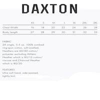 Daxton Premium Ohio Muškarci dugih rukava majica ultra mekani srednje težine pamuk, HGRAY TEE Crvena slova 2xl