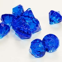 1.5 Royal Blue Fau Diamond Stol Decor Sapphire akril gusarski dragulj vaza punilo