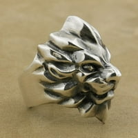 Sterling Silver Sažetak lavov prsten Biker punk nakit TA US VELIČINA 15