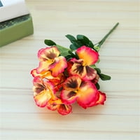 QEPWSC umjetni cvijet za vjenčanje za vjenčanu fotografiju, krajolik, lažne cvijeće, leptir DIY Cvijeće za vanjsku unutrašnju dekor-narandžastu