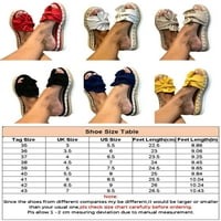 Daeful Women Bowknot klizanje na papuče Klizači Dame Summer Platform Sandals Cipele