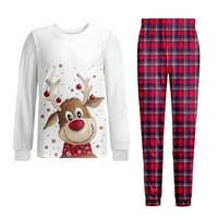 Baby Christmas Pajamas Organska pamučna odjeća za spavanje za spavanje praznici PJS Usklađivanje setova