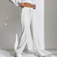 Augper ženski potez elastični struk, labavi i moderni džep jogging hlače duge hlače