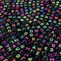 DIY šarene akrilne abecede pismo kocke kuglice za nakit izrade DIY narukvice Ogrlice za dječje obrazovne igračke Ključne lance