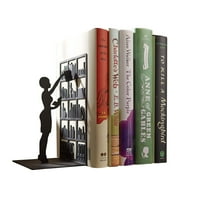 Bibliotekarska silueta Bokend - Stoper za knjige u obliku knjige, klaonica Skulptura