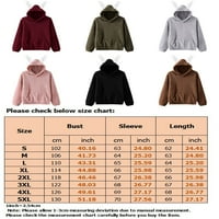 Bomotoo Womens Fleece Sherpa Jakna Overzirani feuzran atletski duksevi dugih rukava s kapuljačom s kapuljačom,