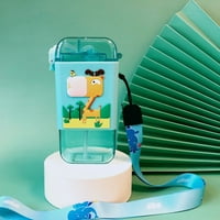 Slatka boca za vodu za djecu Jedinstveni sladoled oblik vode kawaii popsicle srčane slamke Multi-color