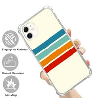 70s Stripes futrola kompatibilna sa iPhone 11, jedinstvenim umjetničkim dizajnom TPU poklopca branika