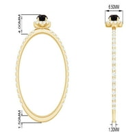 Pravi crni opal prsten sa dijamantnim halo za žene, 14k žuto zlato, SAD 10,00