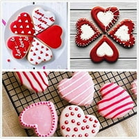 Dnevni rezači za valentine, rezači za kolačiće za kolačiće u obliku keksa za pečenje i ukrašavanje, kalupe od nehrđajućeg čelika za godišnjicu, mladenci, angažman i valentin