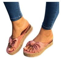 AAYOMET Žene Ležerne haljine cipele za radne klinove Sandale cipele Ležerne prilike otvorene ženske papuče Ženske cipele Ležerne širine, ružičasta 7
