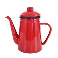 1.1L Visokokvalitetni enamel kafe sipajte preko mliječne vode JUG JUGO GADER BARISTE čajnik za plinski štednjak i indukcijski štednjak crveni