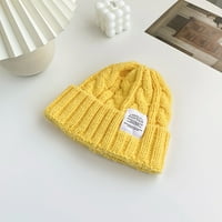 Šeširi za ženskom ženskom vuni sklopivi ribolovski šešir, ležerni modni šešir žuti šešir, carinjenje