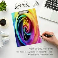 3D Rose Clower Rainbow elegantna ploča za odbojnu ploču od drveta i povucite za standardno pismo