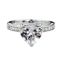 Frehsky prstenovi moda ženska ljubavna srčana cirkonija dijamantski prsten za angažman vjenčani prsten