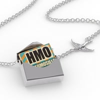 Zračna luka Clocket ogrlicaOč Airport Kode HMO Hermosillo u srebrnom kovertu Neonblond