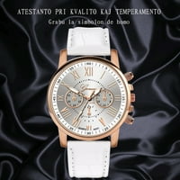 Satovi za Womenhot Prodaja Ženski satovi Novi modni ženski kožni bend Kvarcni Analogni ručni sat ,, Bijeli