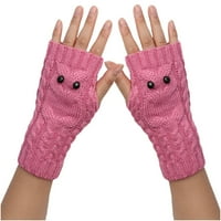 Kiplyki akcije Držite tople ženske rukavice djevojke pletene rukom bez prsta držite tople zimske rukavice meko toplo misit