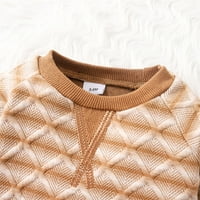 Vučena dječaka odjeća set odjeće set gumba crtani slova majica pulover vrhove dugih hlača