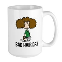 Cafepress - Peppermint Patty loš torbe za dnevne kose - OZ keramička velika krigla