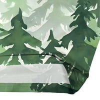 Bluza s kratkim rukavima Jednostavna šumska košulja na ležernom majicu Plus Veličina ljetnih vrhova